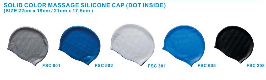 SOLID COLOR MASSAGE SILICONE CAP(DOT INSIDE)